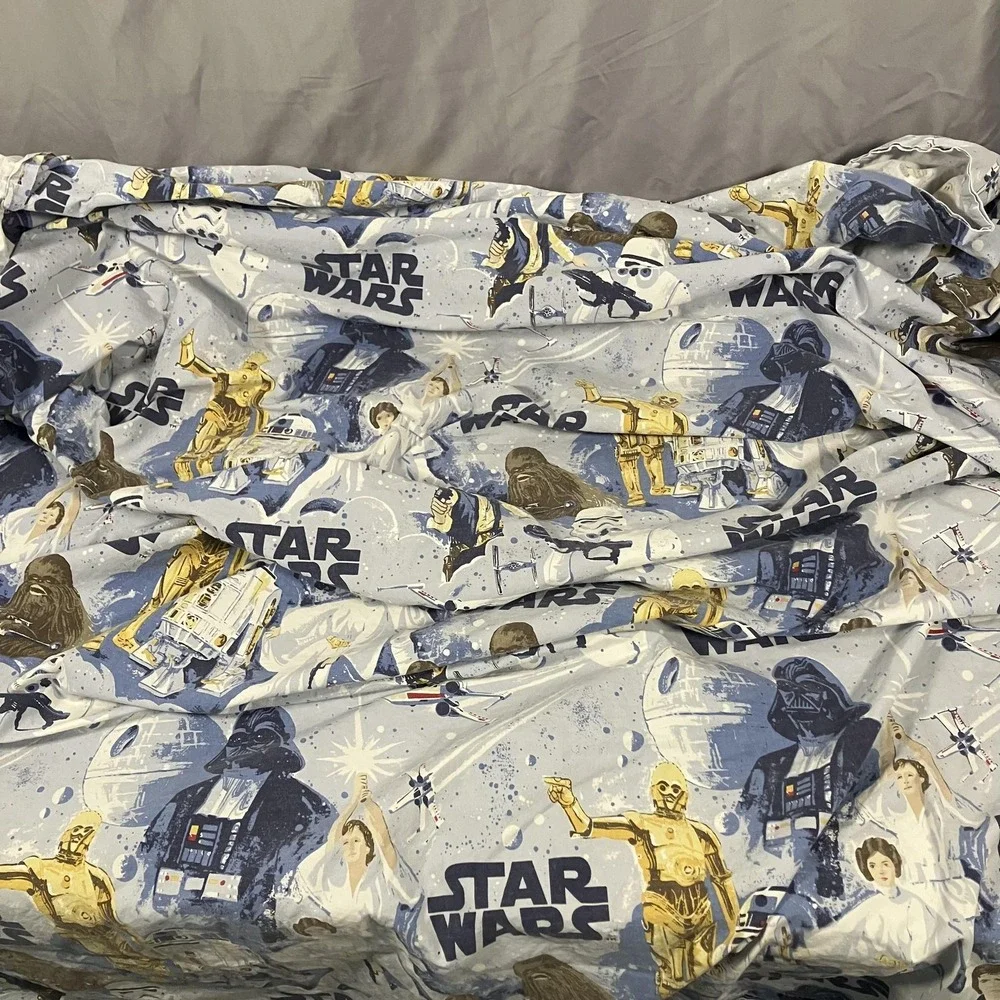 Retro Star Wars Kids Bed Sheet Set Pottery Cotton Non-Standard 56x90 Made Israel
